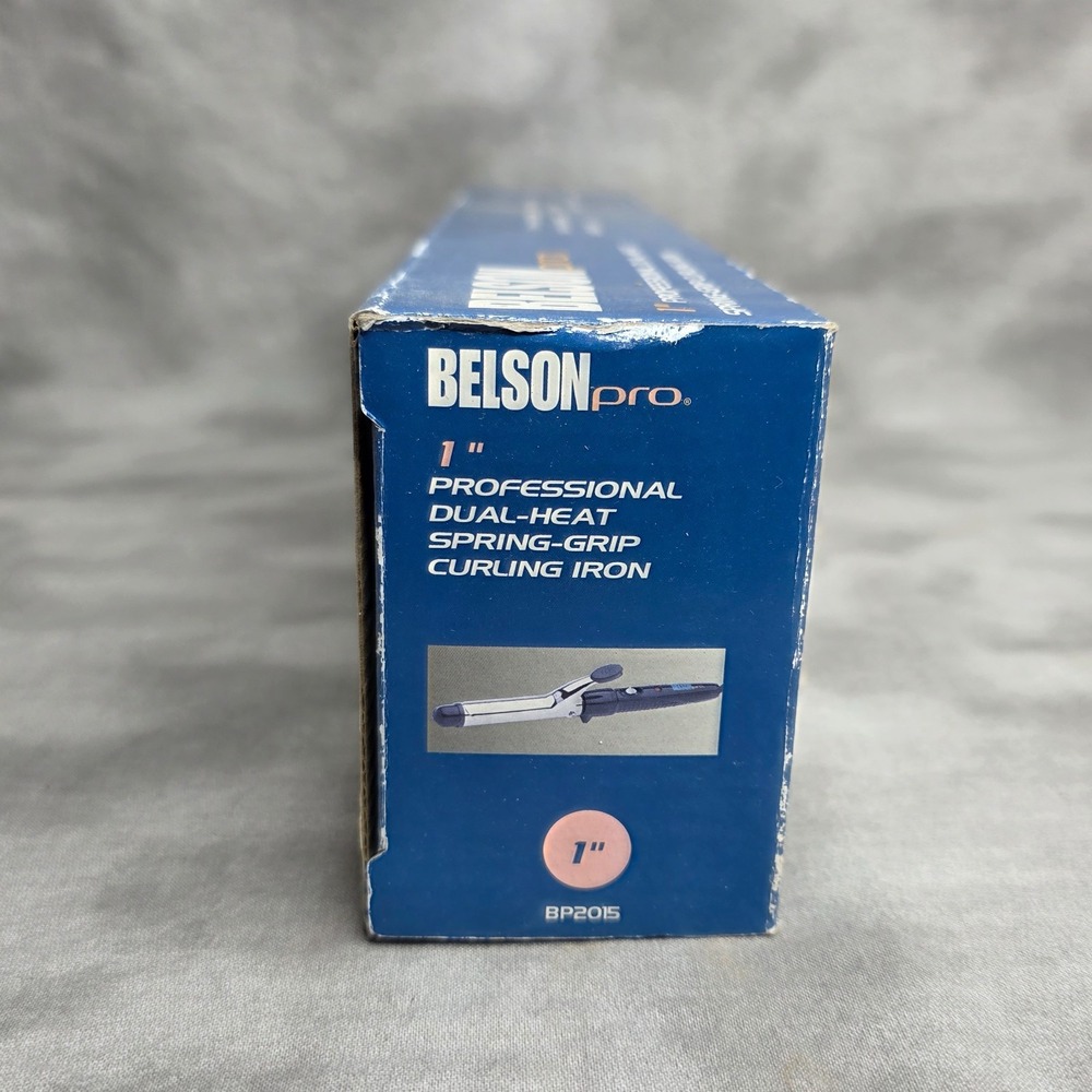 BELSON PRO 1" Curling Iron #BP2015 Dual Heat Spring Grip 2012 NEW - Picture 5 of 6